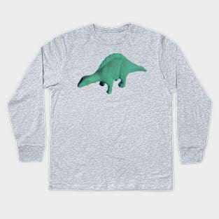 Photograph of Green Dinosaur Toy Eraser Kids Long Sleeve T-Shirt